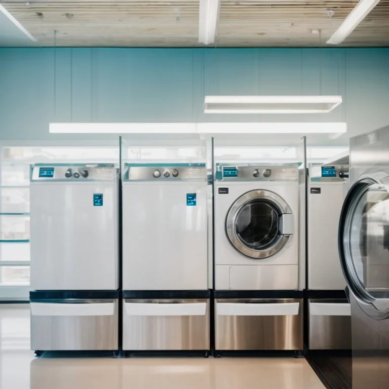 専用機械でクリーニングしている様子