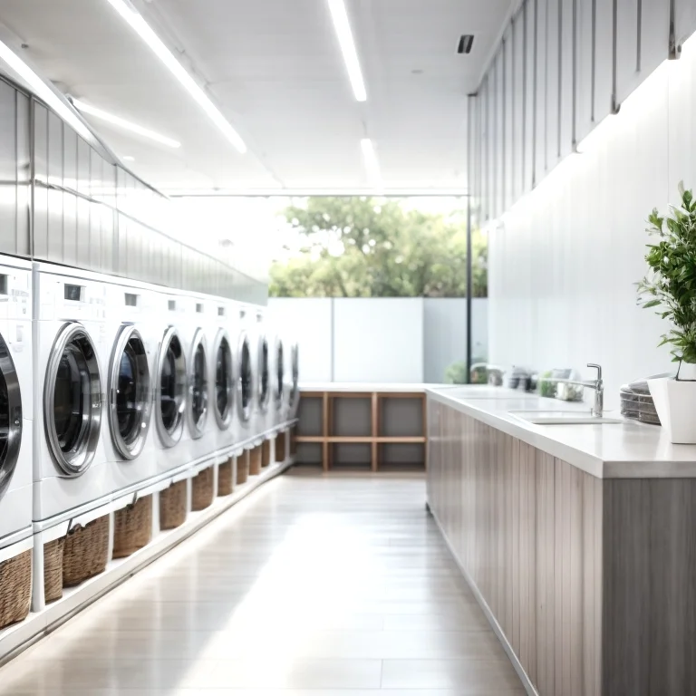 衣類を丁寧に検品している様子